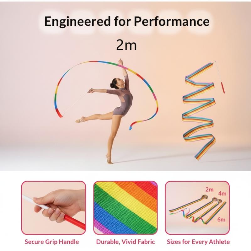 Kids Outdoor Balance Beam - Nieuw kleurrijk artistiek gymnastieklint met gladde