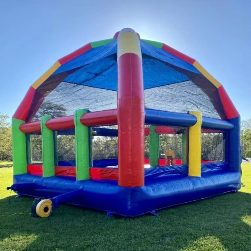 Kids Outdoor Bounce House - Grote springkasteel opblaasbare springkussen opblaasbaar springhuis
