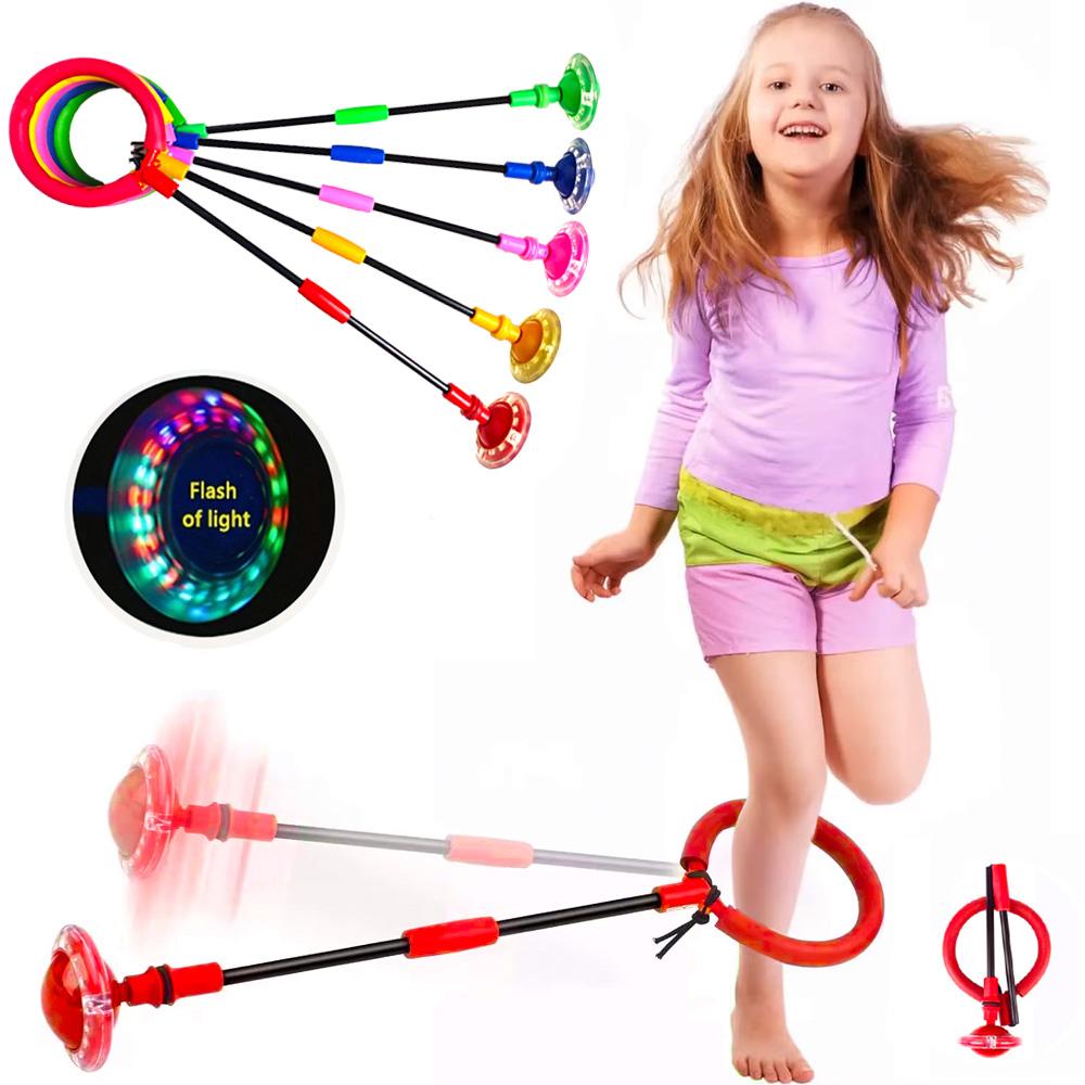 Kids Outdoor Yard Games - Flash Springtouw Bal Kinderen Eén Voet