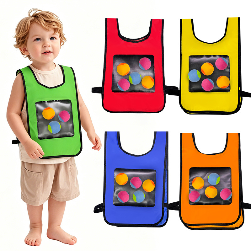 Kids Outdoor Easter Toys - Kleverige balspel vest, buitensport speelgoed, jersey