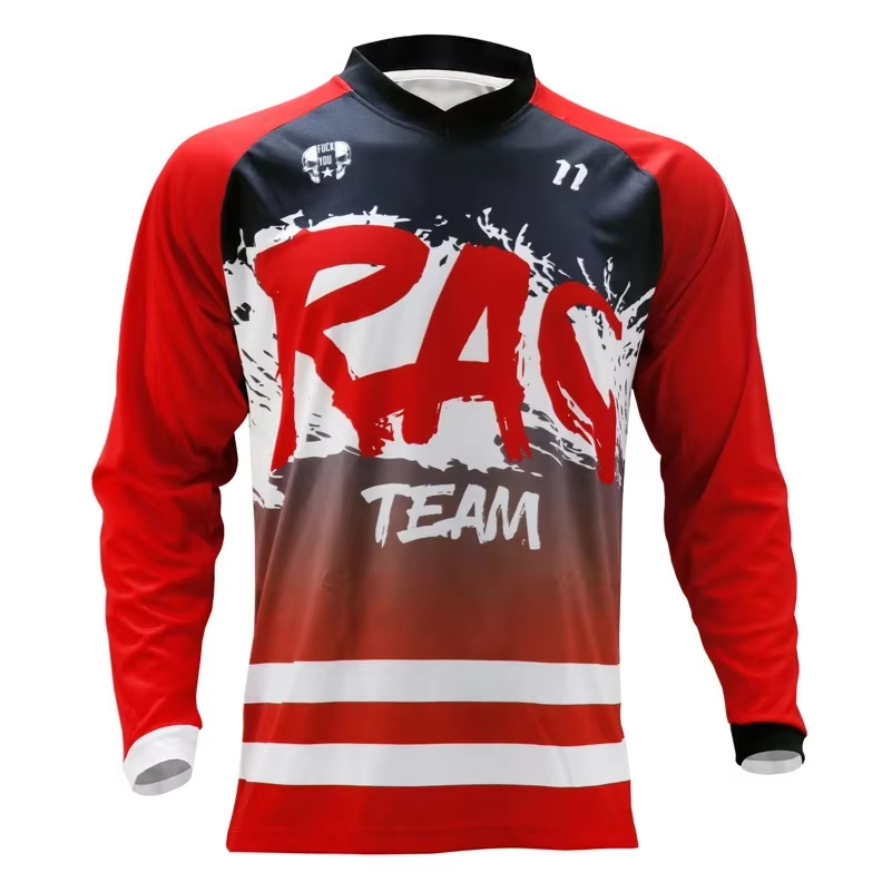 Kids Outdoor Wear - MTB-racejersey met lange mouwen, bijpassend voor