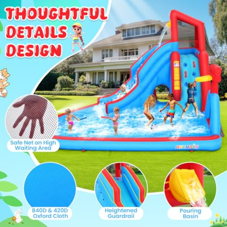 Tuinbuitenzwembad met opblaasb - Kids Outdoor Bounce House recensie en prijs