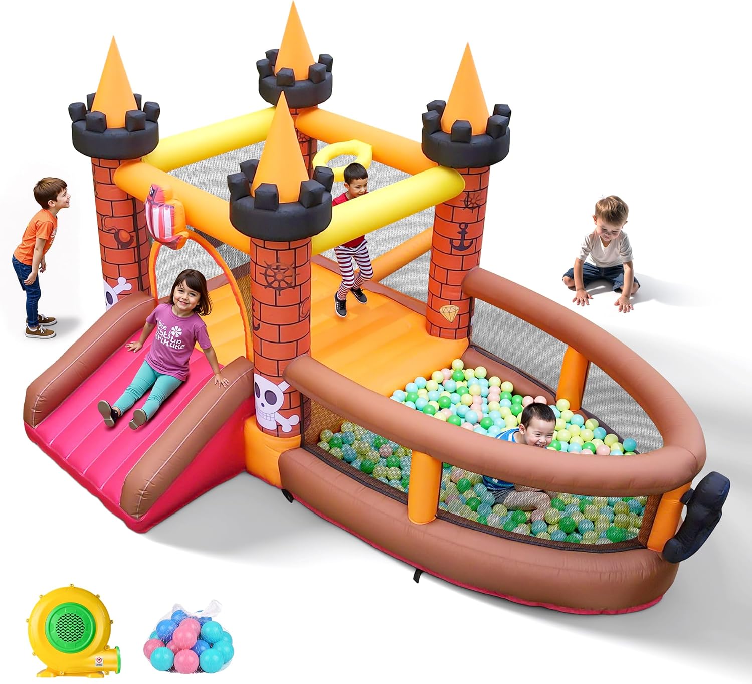 Opblaasbare springkasteel voor - Kids Outdoor Bounce House recensie en prijs