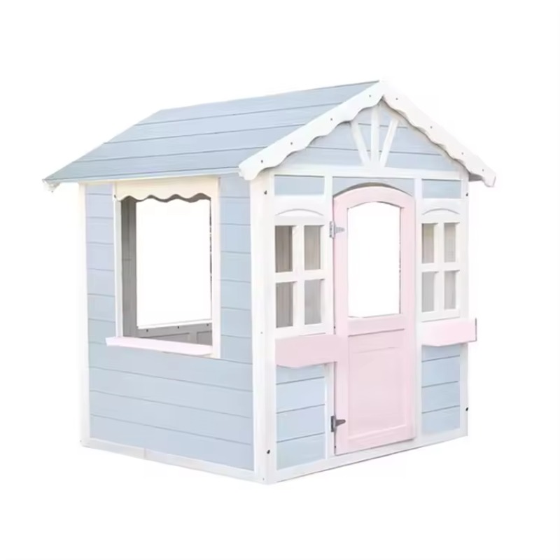 Hotselling houten speelhuis vo - Kids Outdoor Wooden Playhouse recensie en prijs
