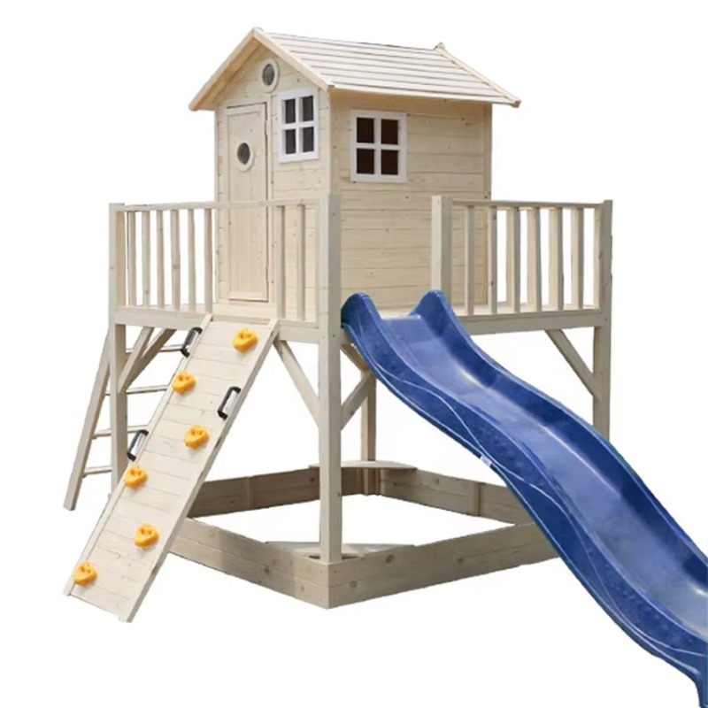 Buitenhouten speelhuisje voor  - Kids Outdoor Wooden Playhouse recensie en prijs