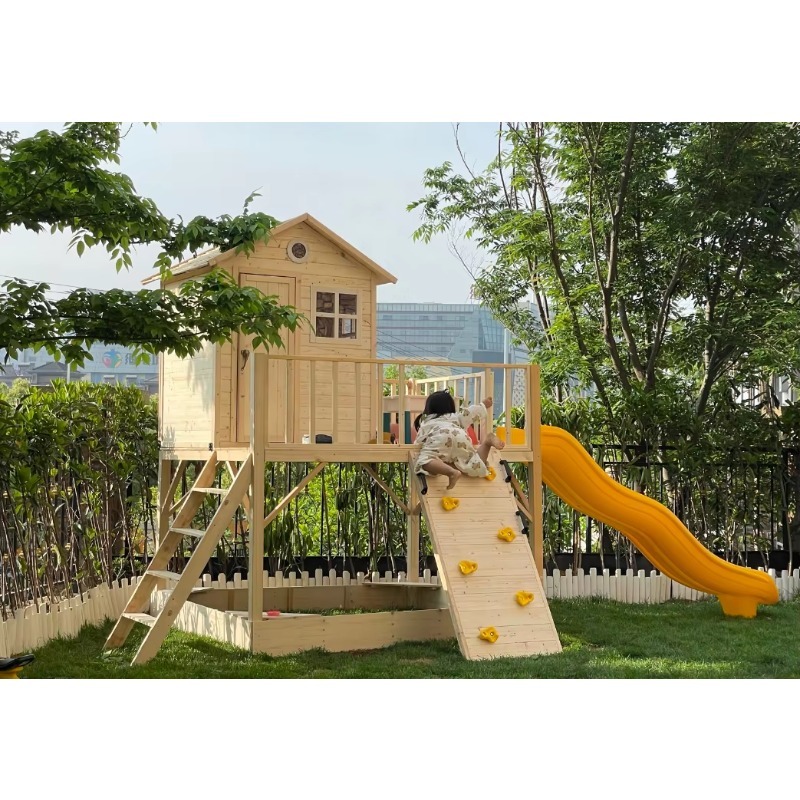 Buitenhouten speelhuisje voor  - Kids Outdoor Wooden Playhouse recensie en prijs