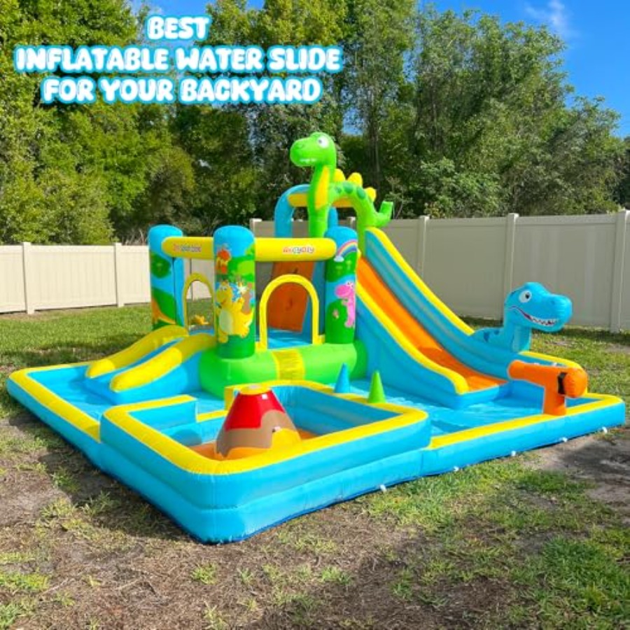 Opblaasbare waterglijbaan voor - Kids Outdoor Bounce House recensie en prijs