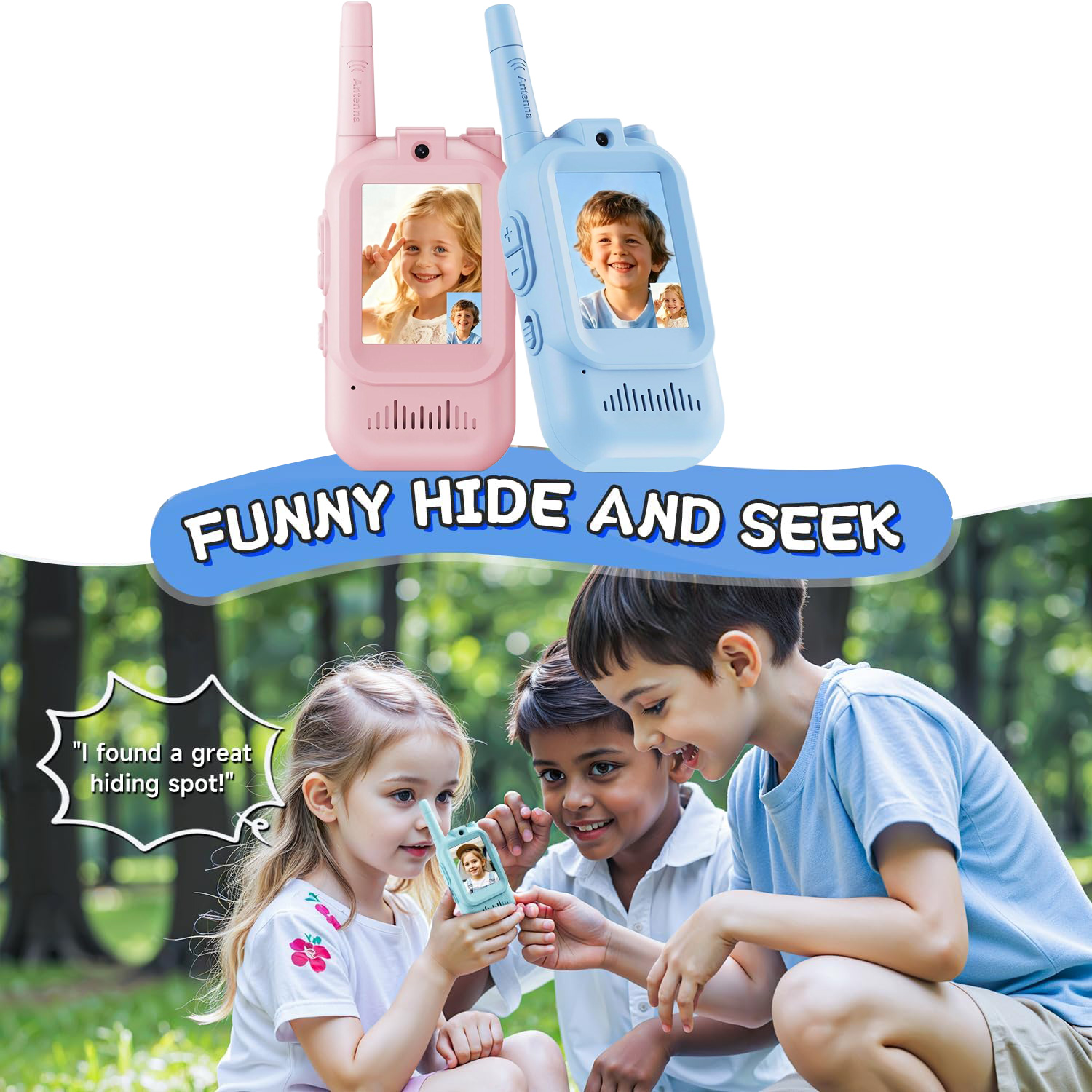 2-pack video-walkie-talkies vo - Kids Outdoor Voices recensie en prijs