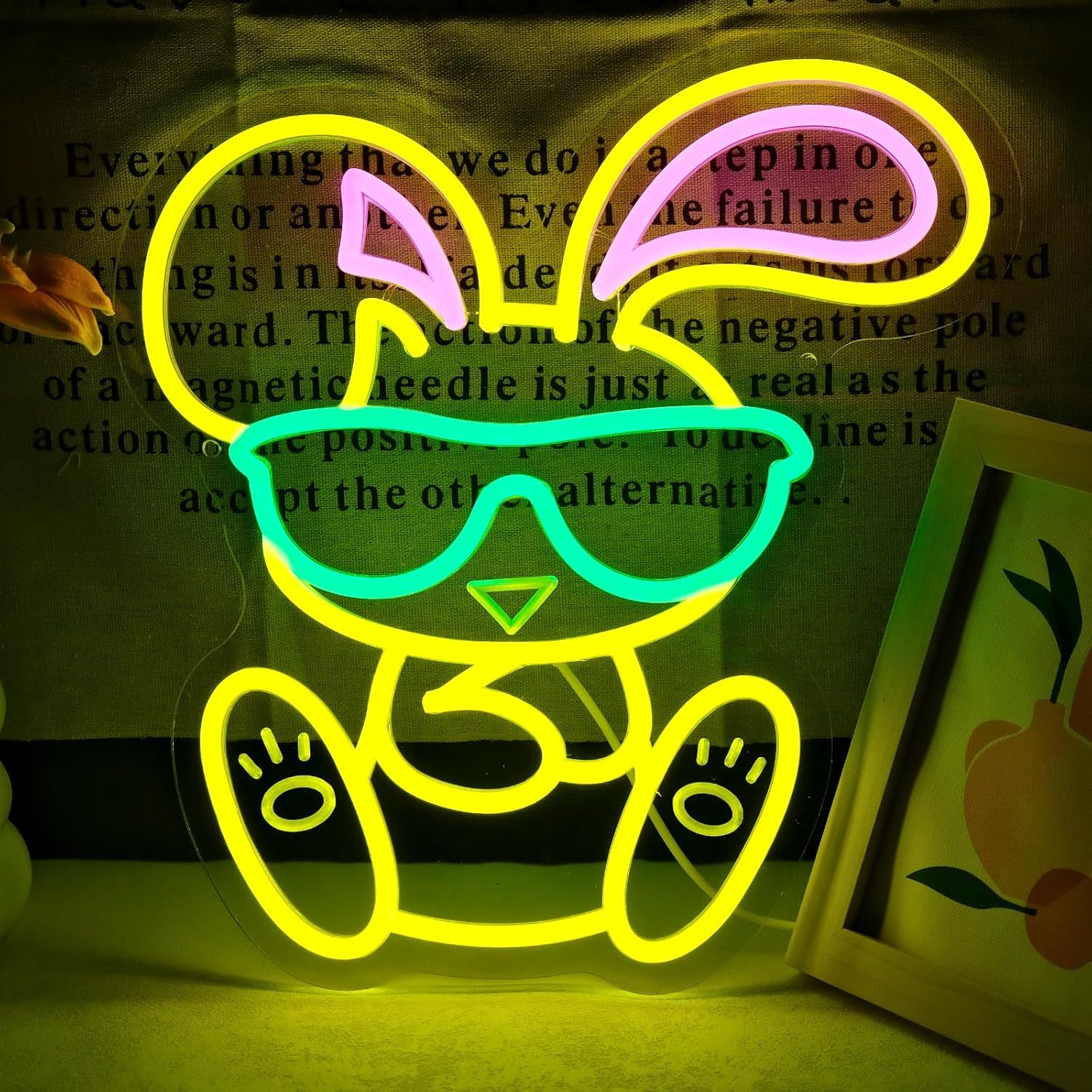 Cool Bunny Neonbord met Bril L - Kids Outdoor Gift Ideas recensie en prijs
