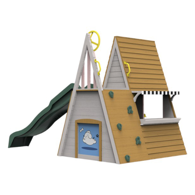 Buitenspeeltoestellen voor kin - Kids Outdoor Wooden Playhouse recensie en prijs