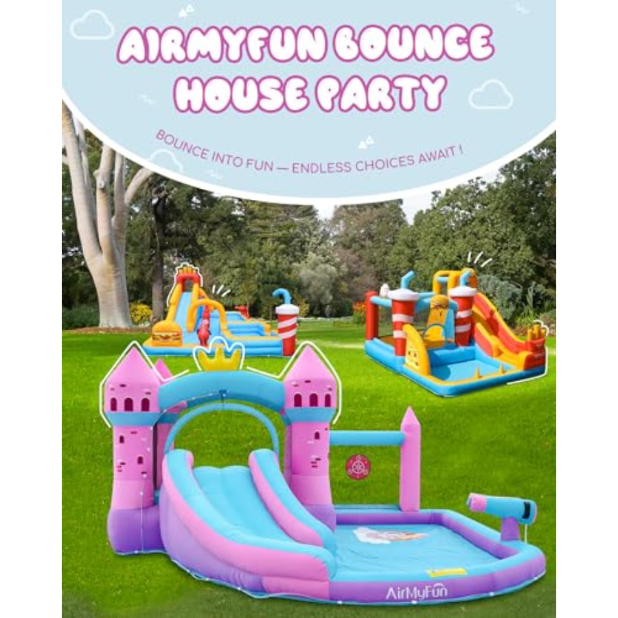 Opblaasbare waterglijbaan met  - Kids Outdoor Bounce House recensie en prijs