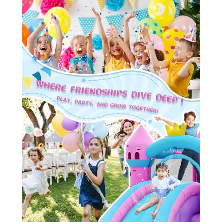 Opblaasbare waterglijbaan met  - Kids Outdoor Bounce House recensie en prijs