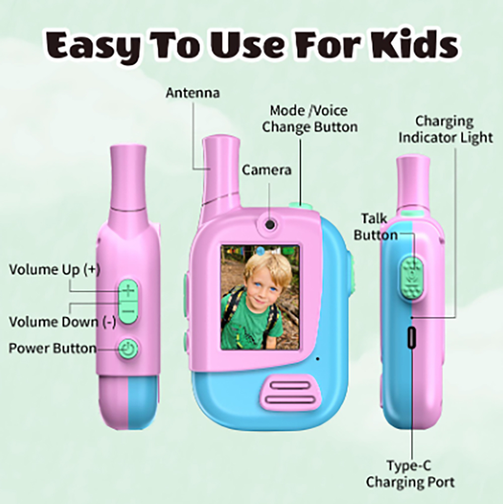 2-pack oplaadbare video-walkie - Kids Outdoor Voices recensie en prijs