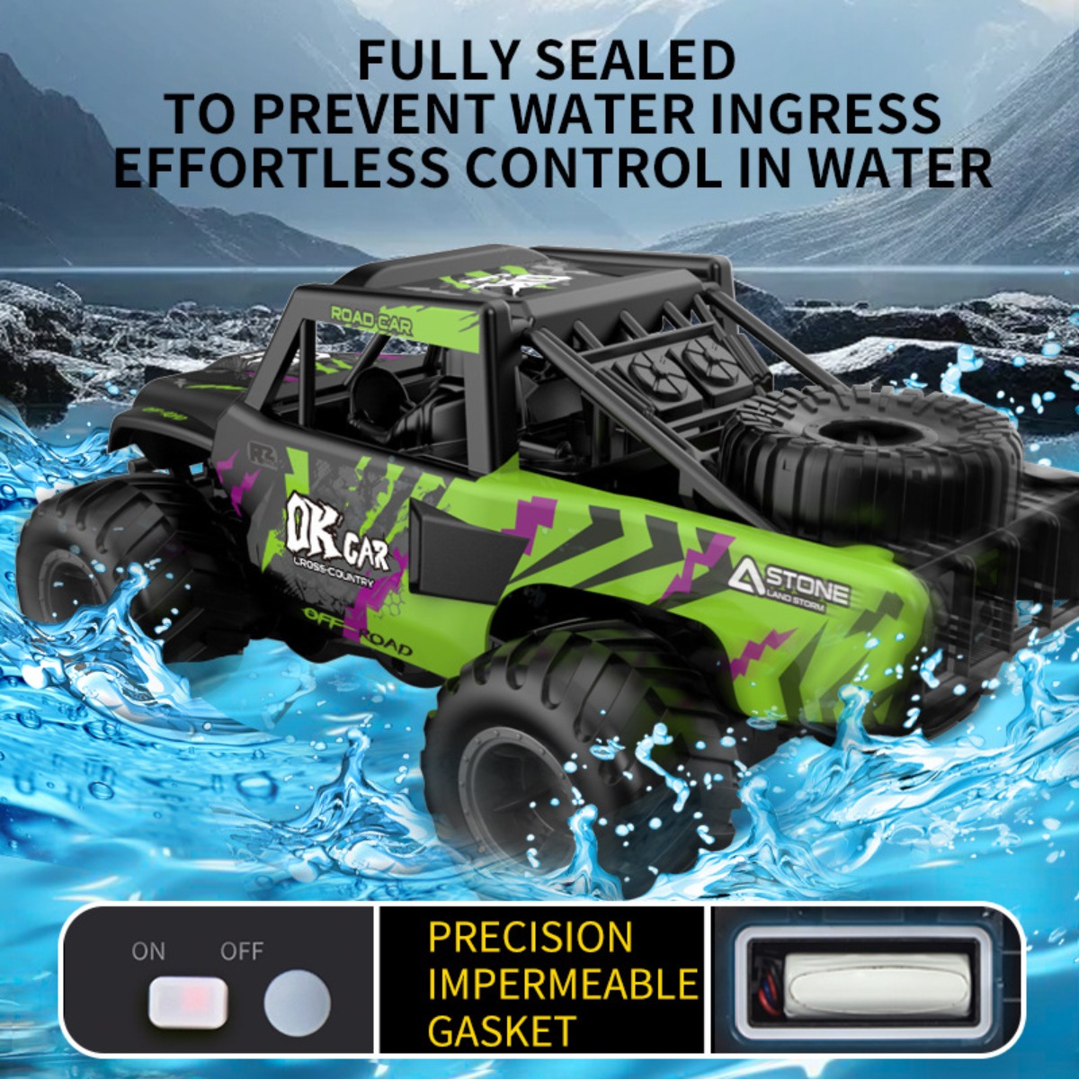Amfibische RC-auto 4WD Off-Roa - Kids Outdoor Dirt Toys recensie en prijs